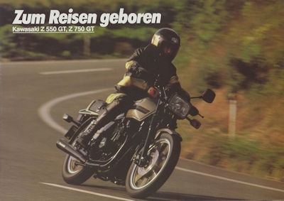 Kawasaki Z 550 GT + Z 750 GT Prospekt ca. 1983