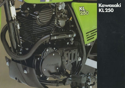 Kawasaki KL 250 Prospekt ca. 1984