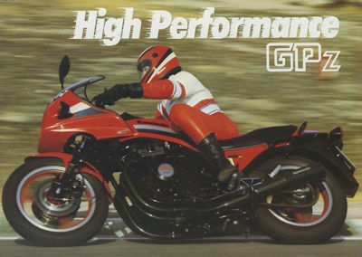 Kawasaki GPz Modelle Prospekt ca. 1984