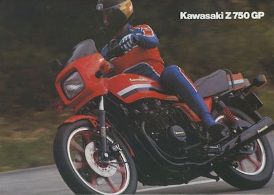 Kawasaki Z 750 GP Prospekt ca. 1984