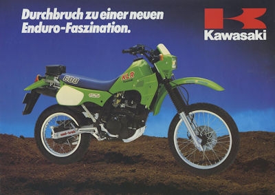 Kawasaki KLR 600 brochure ca. 1985