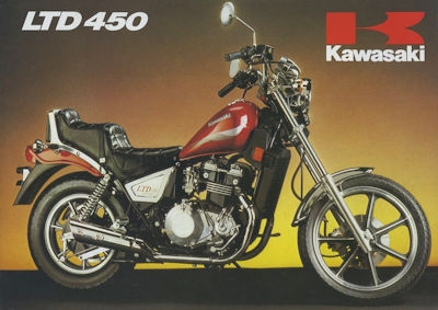 Kawasaki LTD 450 Prospekt ca. 1985