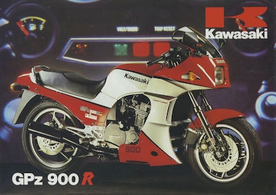 Kawasaki GPz 900 R  Prospekt ca. 1985