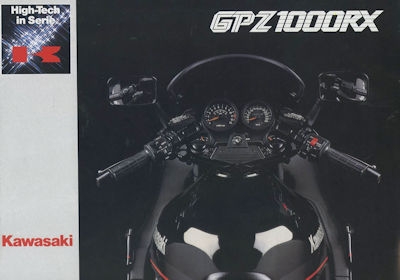 Kawasaki GPZ 1000 RX brochure ca. 1986