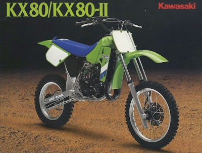 Kawasaki KX 80 /KX 80-II Prospekt ca. 1988