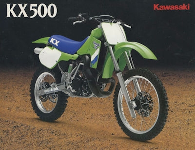 Kawasaki KX 500 Prospekt ca. 1988