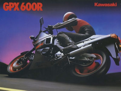 Kawasaki GPX 600 R Prospekt ca. 1988