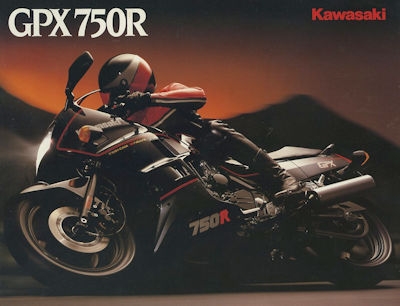 Kawasaki GPX 750 R Prospekt ca. 1988