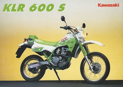 Kawasaki KLR 600 S brochure ca. 1989