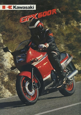 Kawasaki GPX 600 R brochure ca. 1989