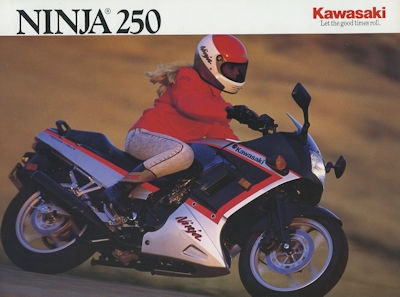 Kawasaki Ninja 250 brochure ca. 1990