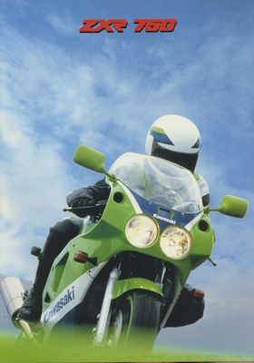 Kawasaki ZXR 750 brochure ca. 1990