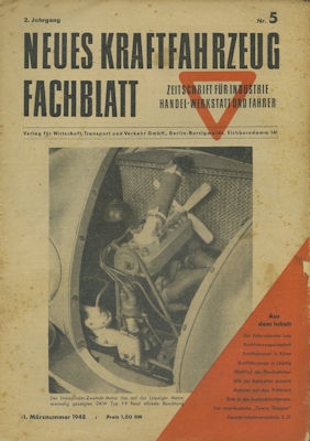 Das Kraftfahrzeug Fachblatt 1948 No. 5