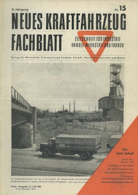 Das Kraftfahrzeug Fachblatt 1949 No. 15