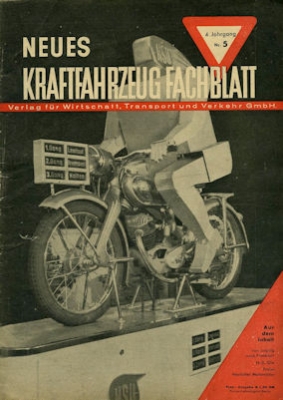 Das Kraftfahrzeug Fachblatt 1950 No. 5