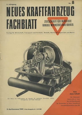 Das Kraftfahrzeug Fachblatt 1949 No. 8