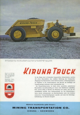 Kiruna Truck Prospekt 1963
