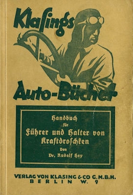 Klasings Auto-Bücher Kraftdroschkenführer Bd. 26 1927