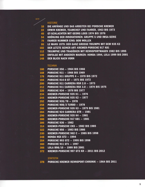 Kahnt / Thier / Trispel / Weber Porsche Kremer Nr. 65 / 250 1962-2012