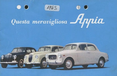 Lancia La storia dell Appia brochure 1963