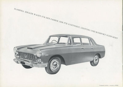 Lancia Flaminia Limousine Prospekt ca. 1963