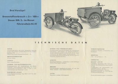 Laro 125 A brochure ca. 1950