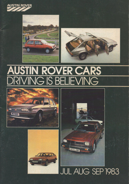 Austin Rover Group Programm July-Sept. 1983