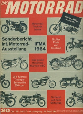 Das Motorrad 1964 Heft 20