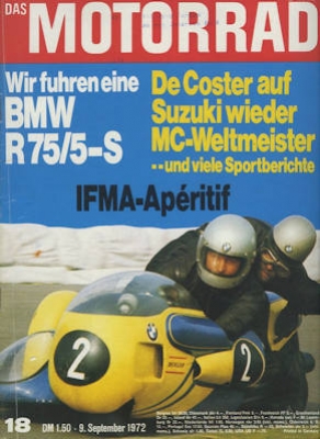 Das Motorrad 1972 Heft 18