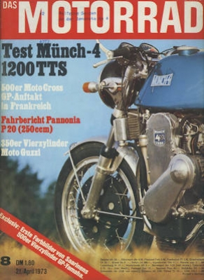 Das Motorrad 1973 Heft 8