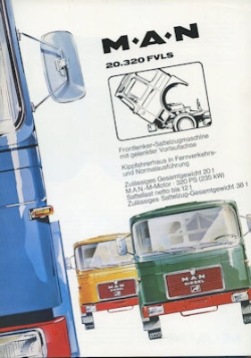 MAN 20.320 FVLS Prospekt 1960er Jahre