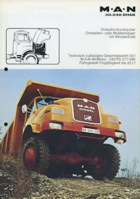 MAN 30.240 DHAK Prospekt 1970er Jahre