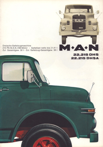 MAN 22.215 DHS DHSA Prospekt 1960er Jahre