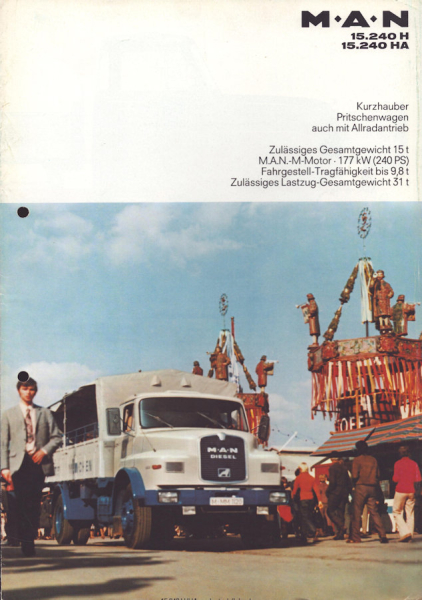 MAN 15.240 H HA Prospekt 1970er Jahre