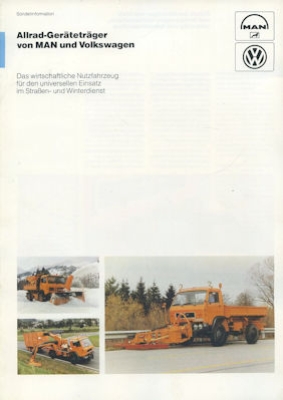 MAN Allrad-Geräteträger Prospekt 5.1987