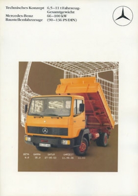 Mercedes-Benz Baustellenfahrzeuge brochure 4.1984