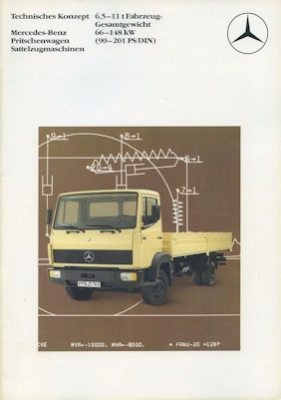 Mercedes-Benz Pritschenwagen Sattelzugmaschinen Prospekt 2.1984