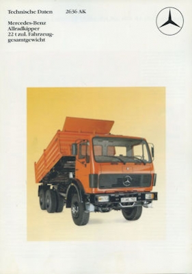 Mercedes-Benz Allradkipper 2636AK brochure 8.1985