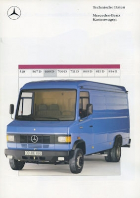 Mercedes-Benz Kastenwagen 609 D Prospekt 8.1988