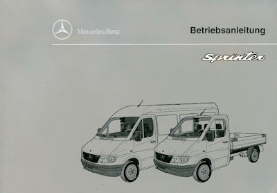 Mercedes-Benz Sprinter owner`s manual 9.1995