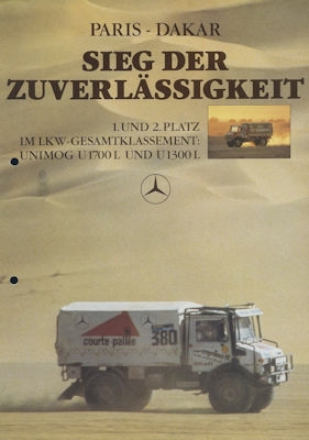 Mercedes-Benz Unimog Paris-Dakar Prospekt 4.1982