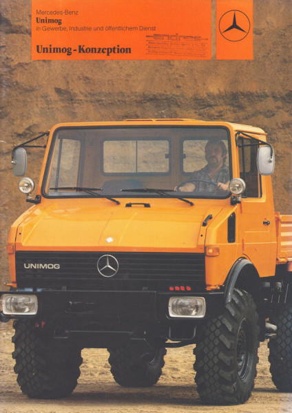 Mercedes-Benz Unimog Konzeption Prospekt 1.1985