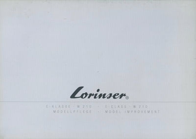 Mercedes-Benz Lorinser E-Klasse Prospekt 2000er Jahre