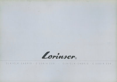 Mercedes-Benz Lorinser CLK / Cabrio Prospekt 9.2002