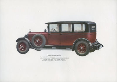 Mercedes-Benz Programm-Mappe ca. 1927