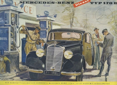 Mercedes-Benz 170 D brochure ca. 1950