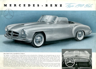 Mercedes-Benz 190 SL Prospekt 1955