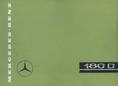 Mercedes-Benz 180 D Prospekt ca. 1957