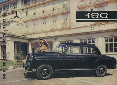 Mercedes-Benz 190 Prospekt ca. 1957