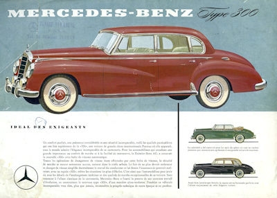 Mercedes-Benz 300 Prospekt ca. 1955 f